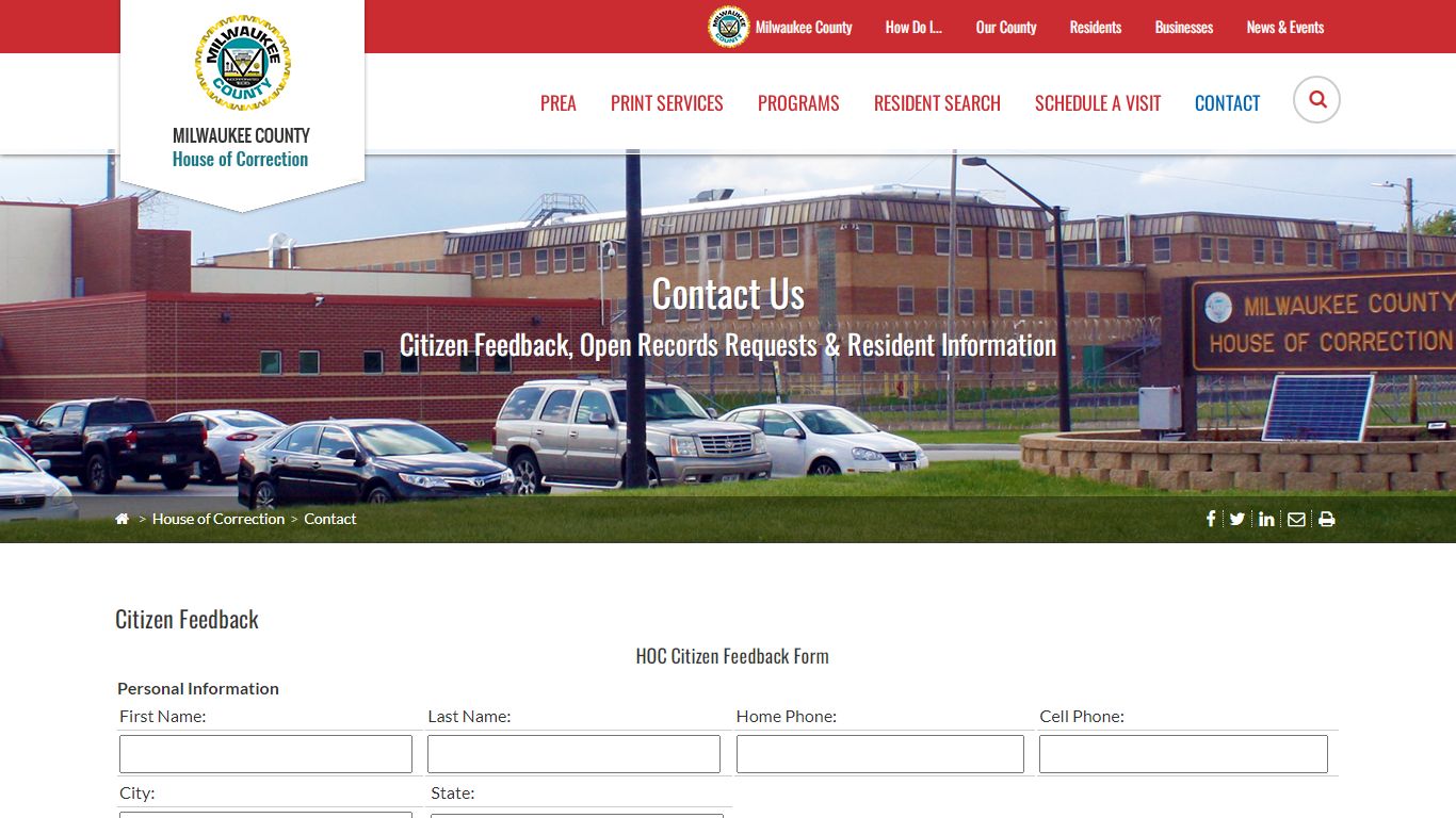 Contact Us - Milwaukee County
